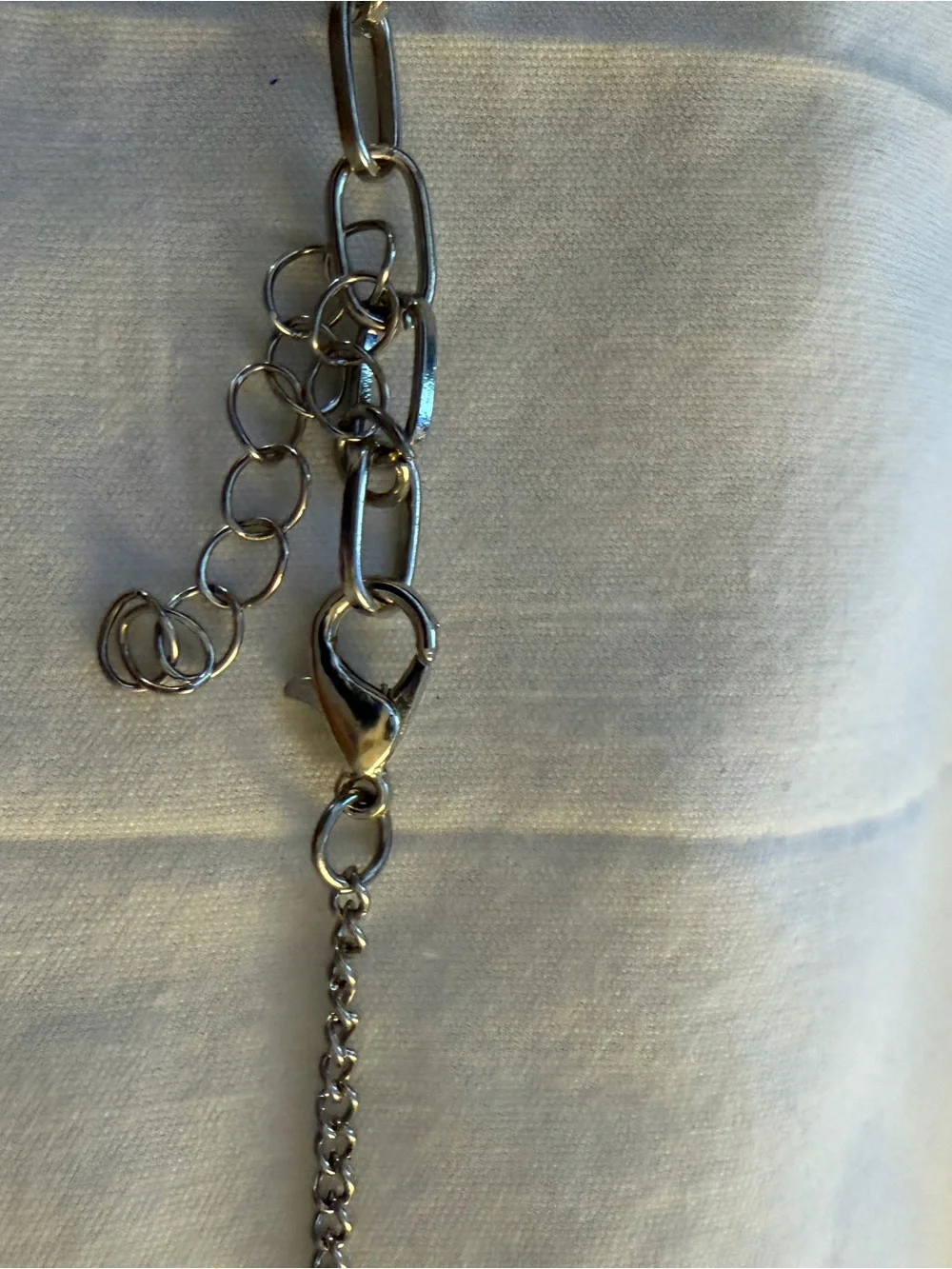 Silver Two-Chain  Cross Necklace - Women Accessories